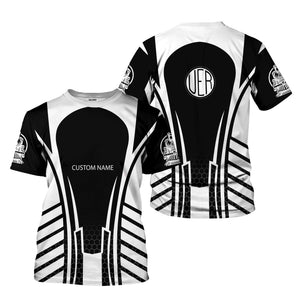 Railspirit Personalized Union Electric Railway T-Shirt Striped Railroad Style Train Shirt All Over Print