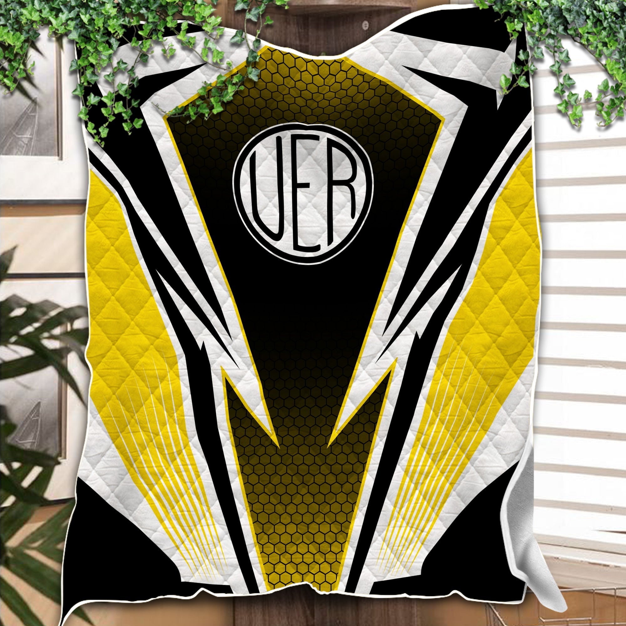 Railspirit Union Electric Railway Premium Quilts Lightning Graphic Style Premium Quilts Gift Idea For Train Lover