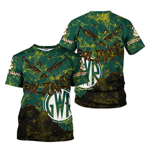 Railspirit Personalized Great Western Railway T-Shirt Torn Graphic Style Train Shirt For Rail Junkie