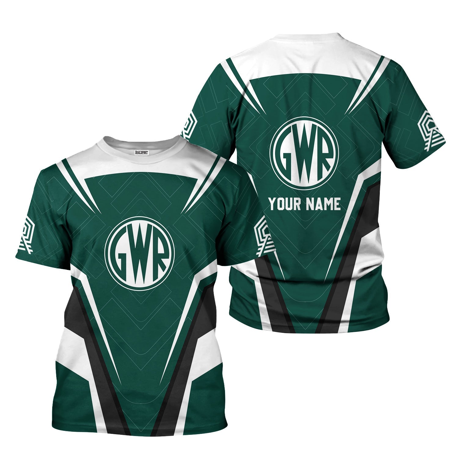 Railspirit Personalized Great Western Railway T-Shirt Railway Inspired Apparel Train Shirt for Train Lovers