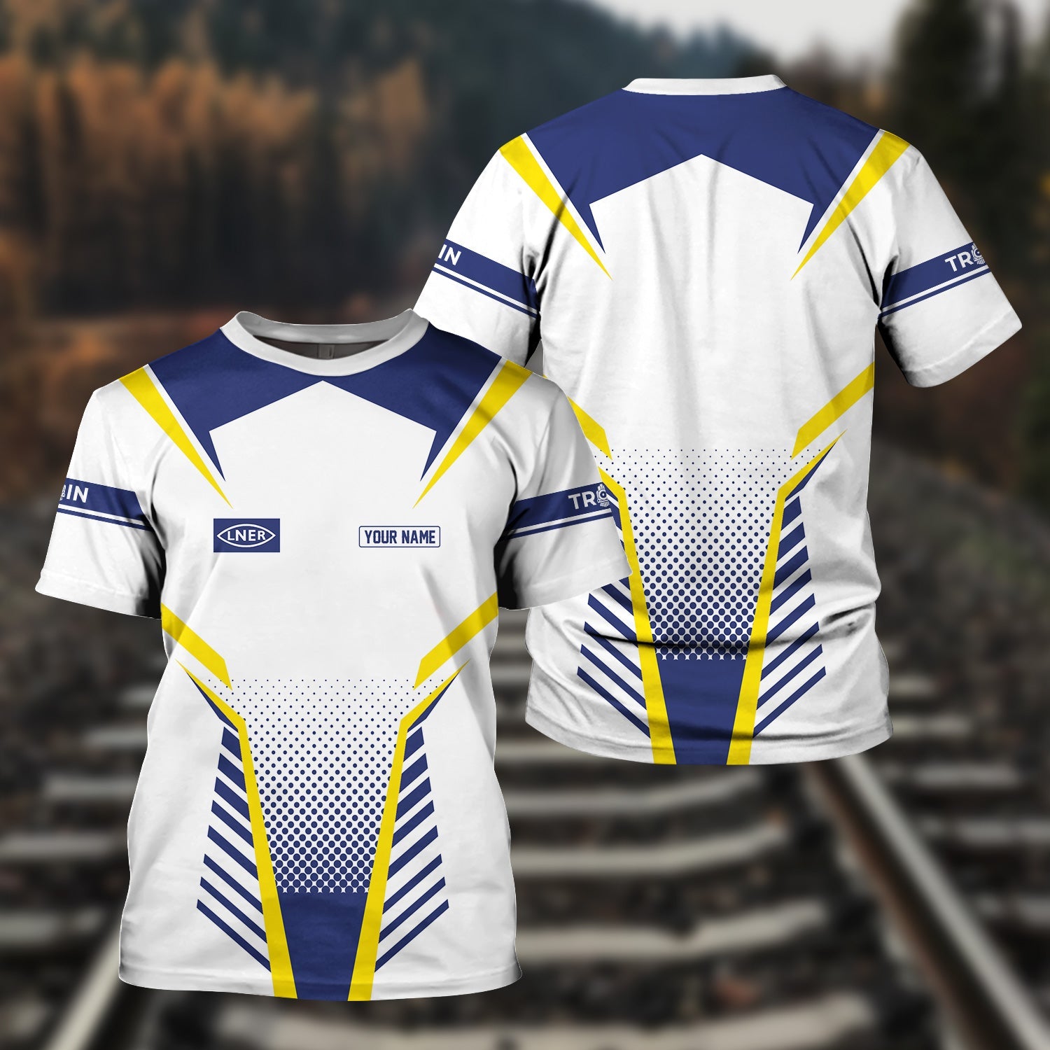 Railspirit Personalized London and North Eastern Railway T Shirt Unisex Train Shirt All Over Print