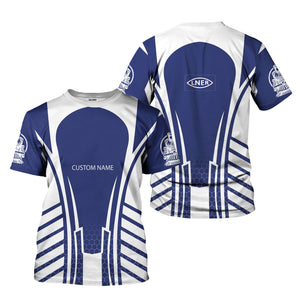 Railspirit Personalized London and North Eastern Railway T-Shirt Striped Railroad Style Train Shirt All Over Print