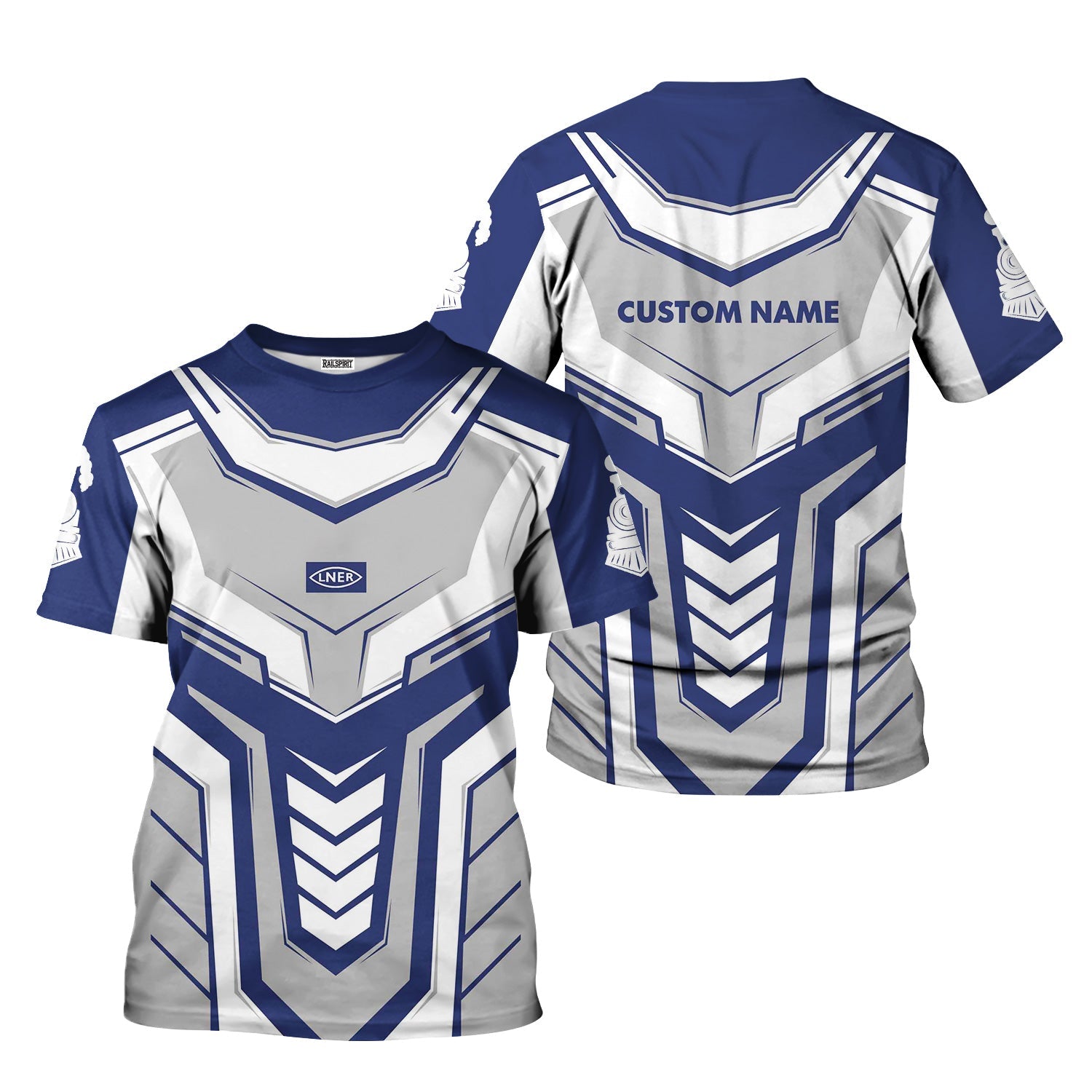 Railspirit Personalized London and North Eastern Railway T-Shirt Armor-Inspired Design Train Shirt All Over Print