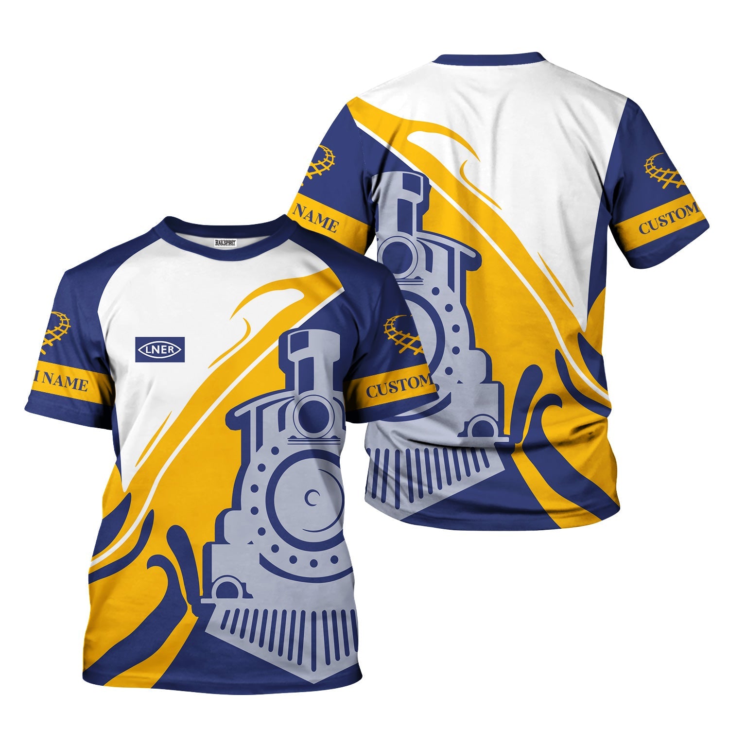 Railspirit Personalized London and North Eastern Railway T-Shirt Flame-Inspired Style Shirt Gift Idea For Train Lovers