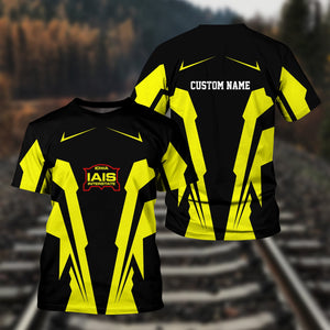 Railspirit Personalized Iowa Interstate Railroad T Shirt IAISStrong Line Style Train Unisex Shirt All Over Print