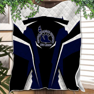 Railspirit Personalized Jersey Central Railroad Premium Quilts Strong Line Train Premium Quilts Gift Idea For Train Lover