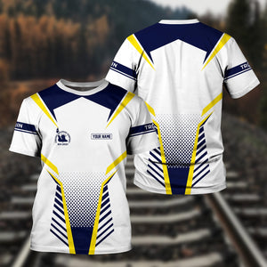 Railspirit Personalized CNJ Jersey Central Railroad T Shirt Unisex Train Shirt All Over Print