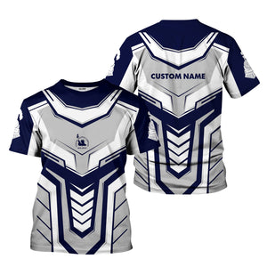 Railspirit Personalized Jersey Central Railroad T-Shirt Armor-Inspired Design CNJ Train Shirt All Over Print