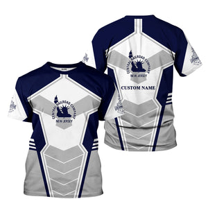 Railspirit Personalized Jersey Central Railroad T-Shirt Engine-Inspired Style CNJ Train Shirt for Railroad Fanatic