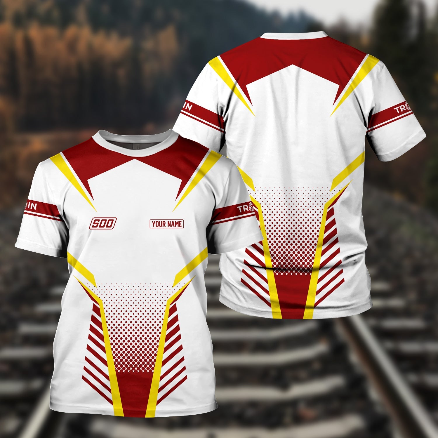 Railspirit Personalized Soo Line Railroad T Shirt Unisex Train Shirt All Over Print