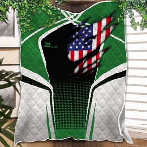 Railspirit Personalized Burlington Northern Railroad Premium Quilts American Vintage All Over Printed Premium Quilts