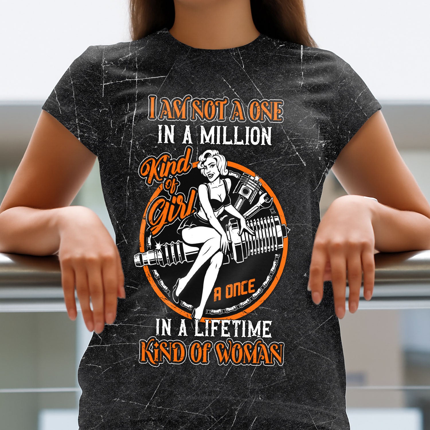 I Am Not a One in a Million Kind of Girl Mechanic Shirt Once in a Lifetime Kind of Woman Quote Tee Retro Pinup Graphic Funny Gift for Women, Mechanic Lover