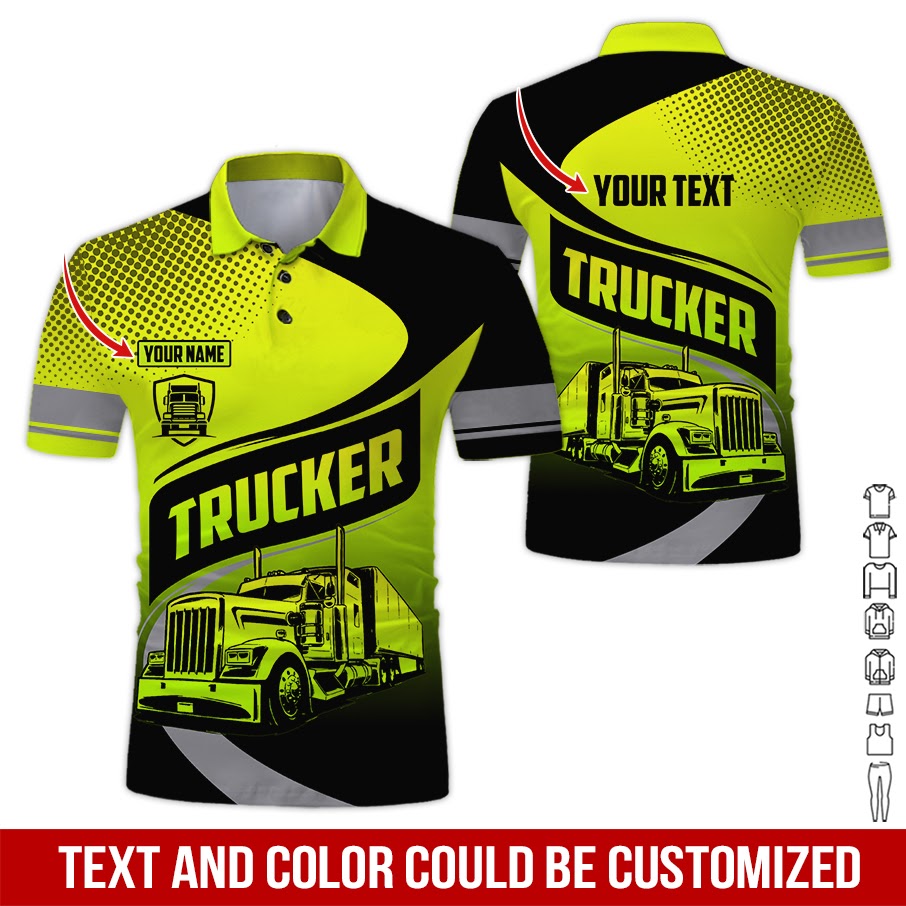 Custom Name Truck Driver Uniform Shirt, 3d Printed , Ideal Gift For Truck Driver Uniform Fans