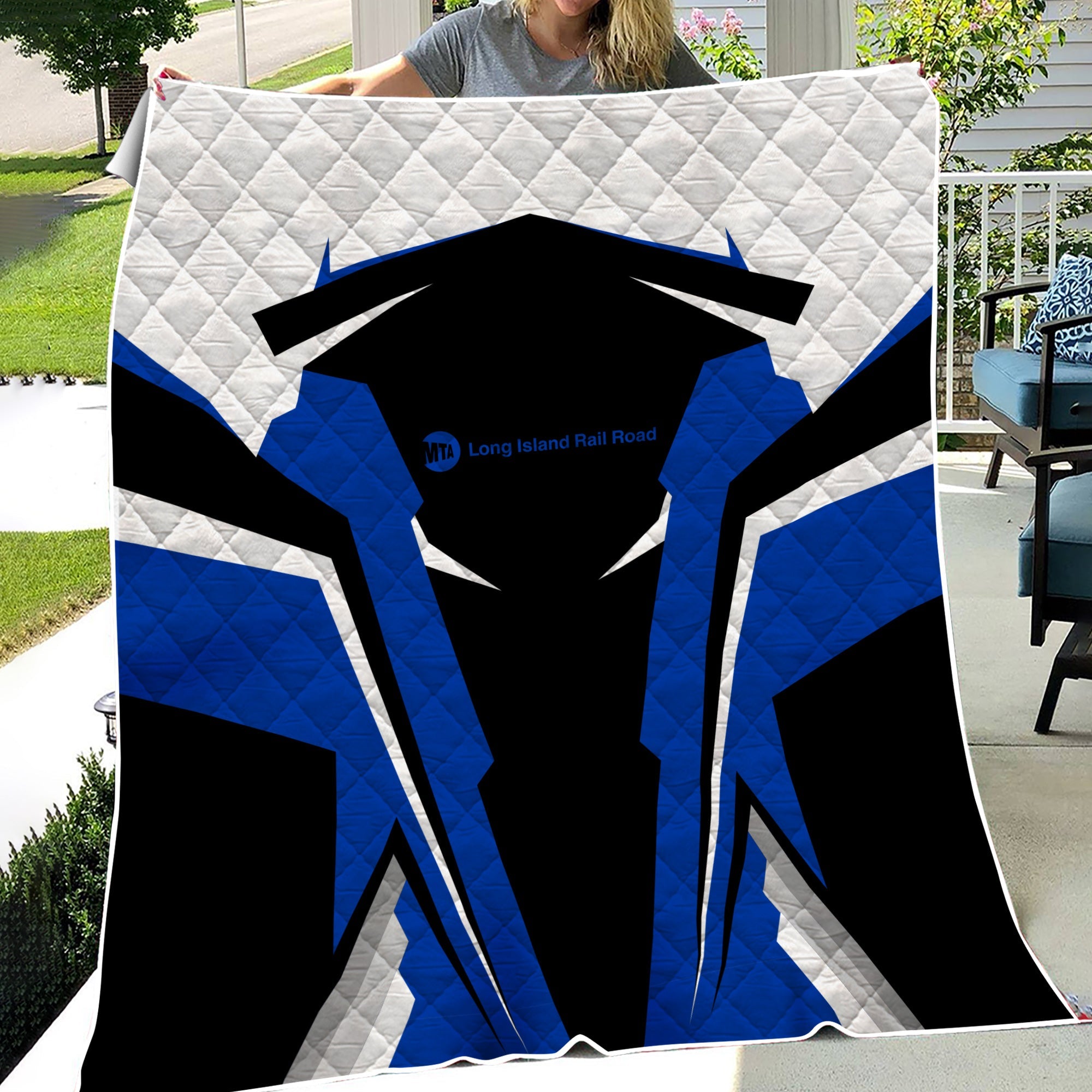 Railspirit Personalized Long Island Railroad Premium Quilts Strong Line Train Premium Quilts Gift Idea For Train Lover