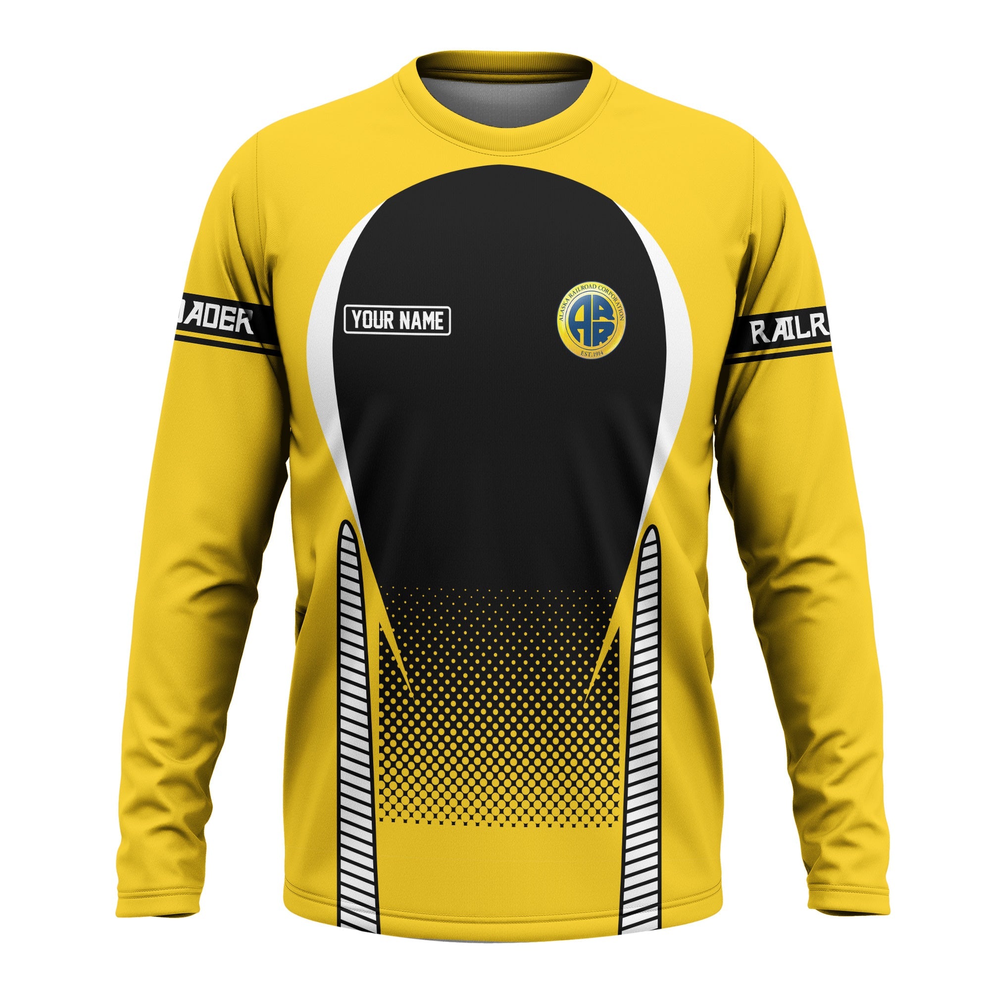 Railspirit Personalized Alaska Railroad Long Sleeve Shirt Stress Is Caused By Not Having Enough Trains Shirt