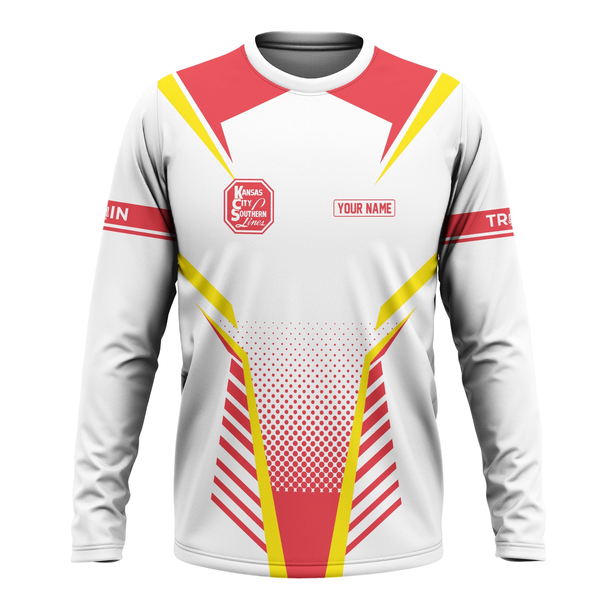 Railspirit Personalized Kansas City Southern Long Sleeve Shirt Unisex Train Shirt All Over Print