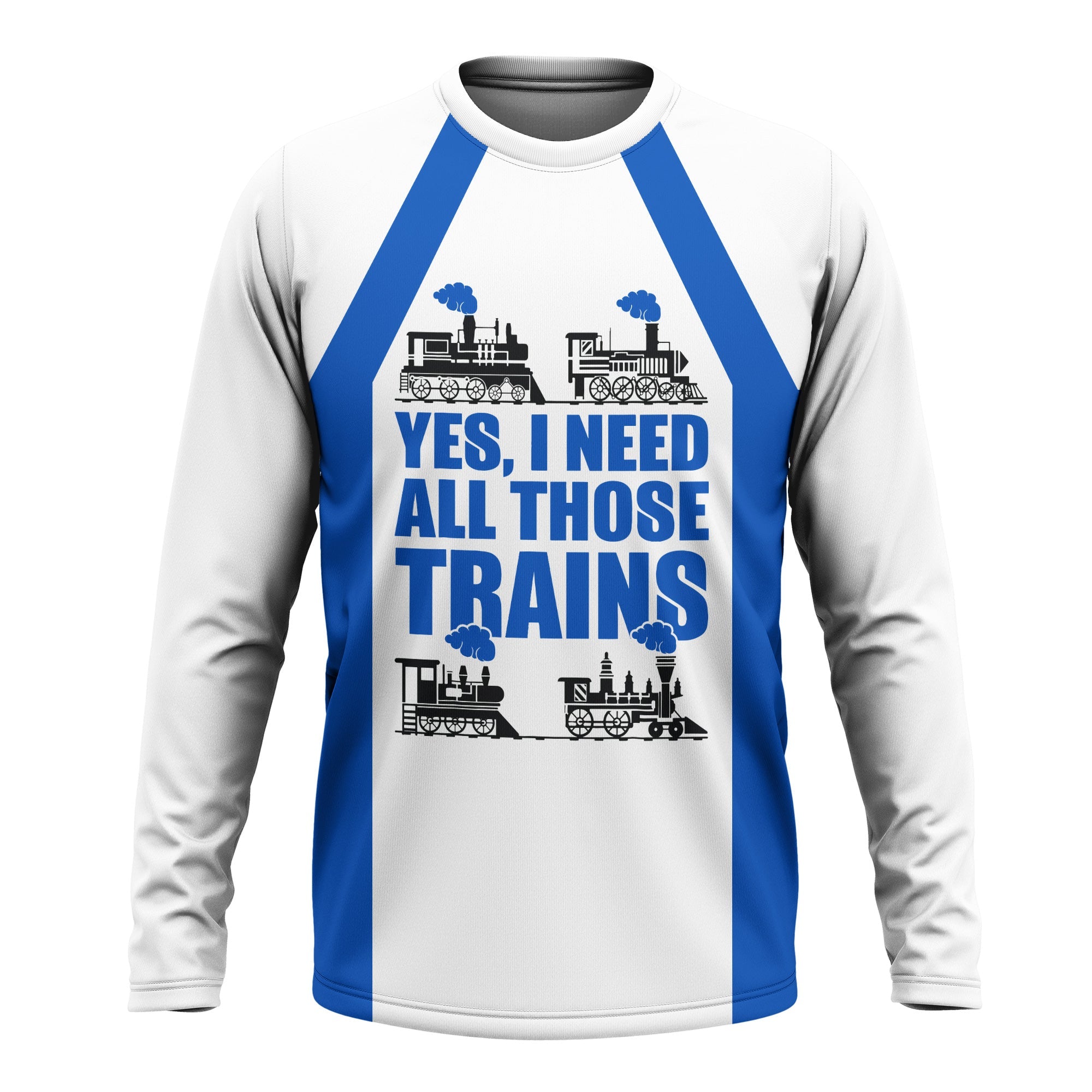 Railspirit Custom Name Conrail Railroad Long Sleeve Shirt Yes I Need All Those Train Printed Shirt