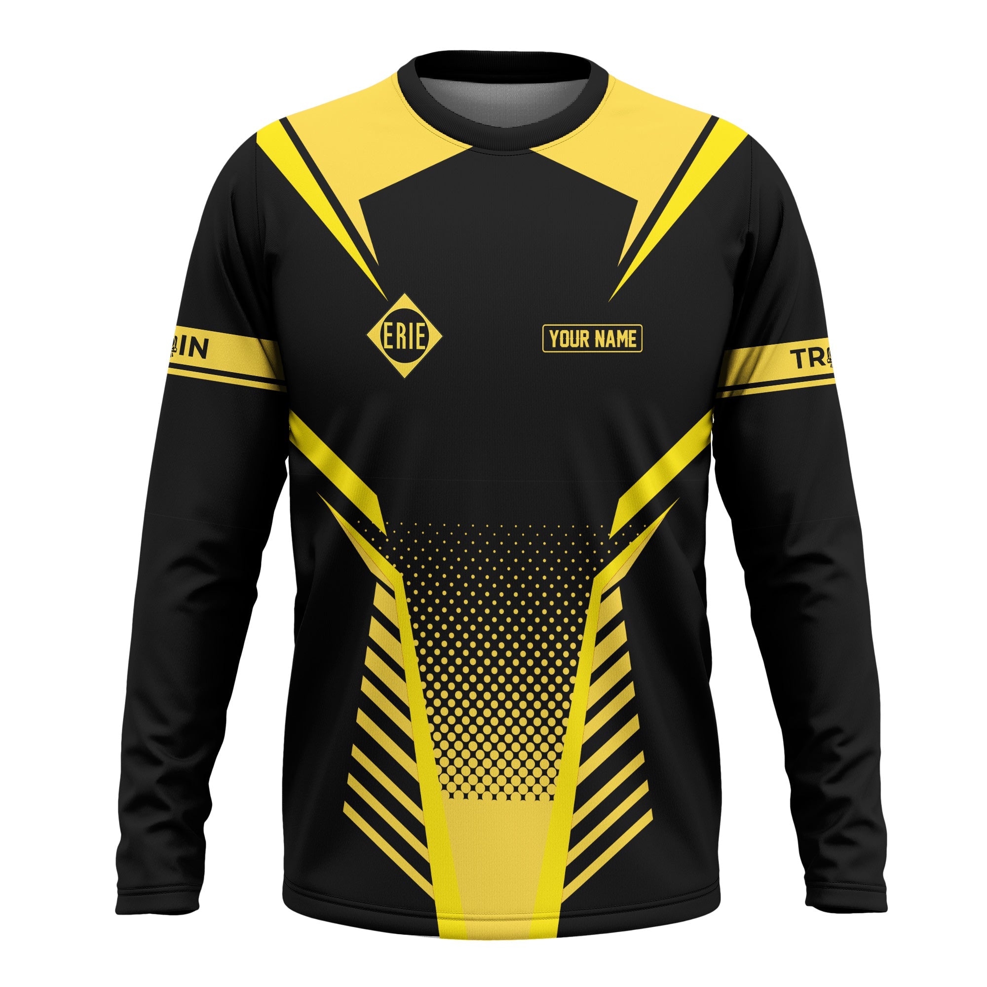 Railspirit Personalized Erie Railroad Long Sleeve Shirt Unisex Train Shirt All Over Print