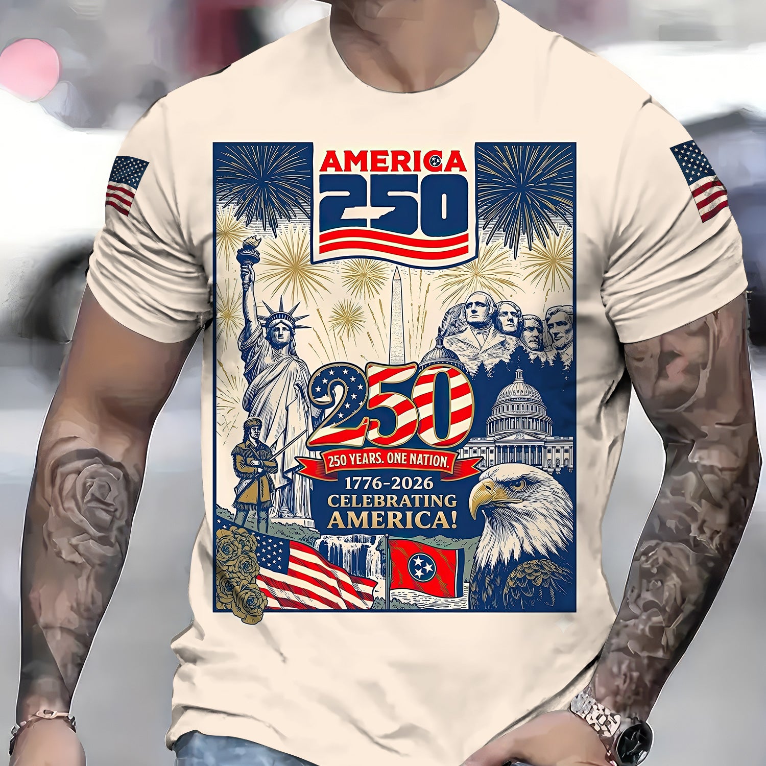 America 250th Anniversary T Shirt, 1776–2026 Patriotic Graphic Hoodie, USA Independence Celebration Shirt, Gift for Men