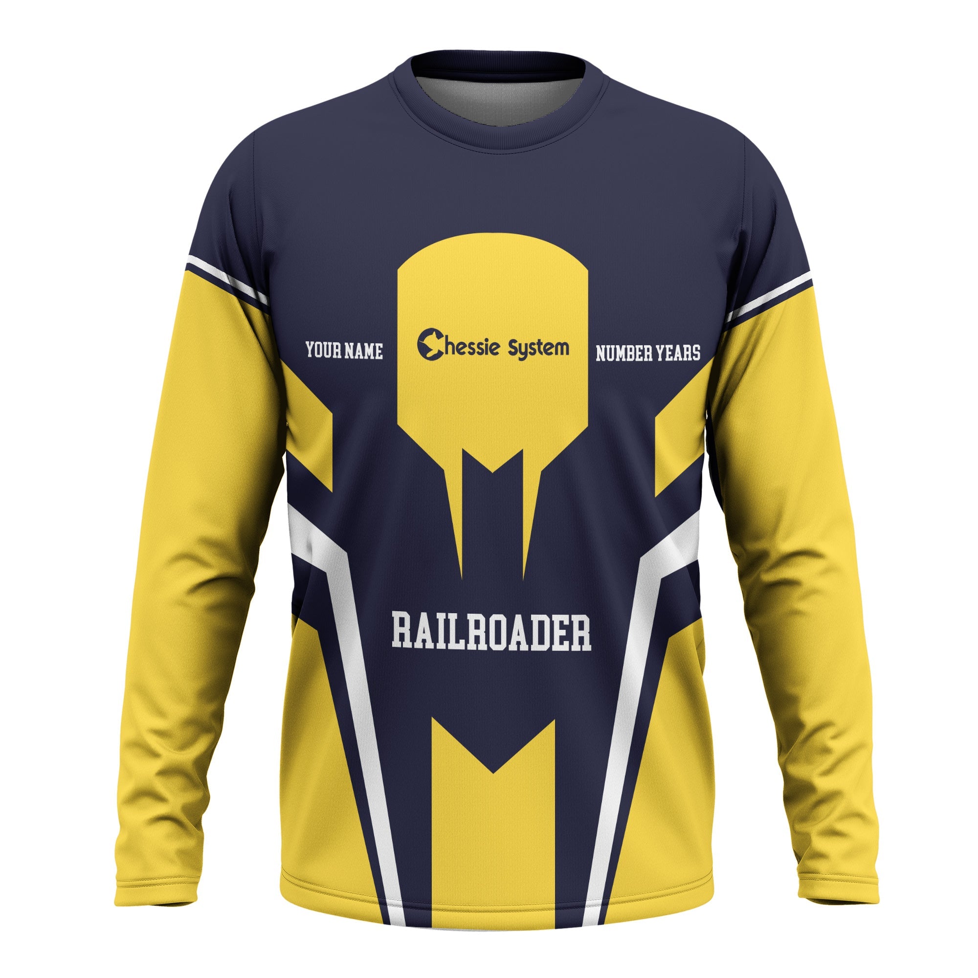 Railspirit Personalized Chessie System Railroad Long Sleeve Shirt Custom Year Railroader Shirt Gift Idea For Train Lover