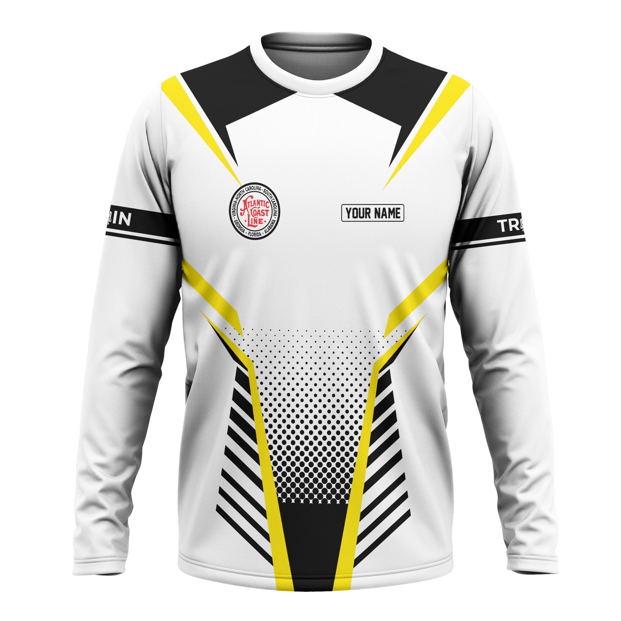 Railspirit Personalized Atlantic Coast Line Railroad Long Sleeve Shirt Unisex Train Shirt All Over Print