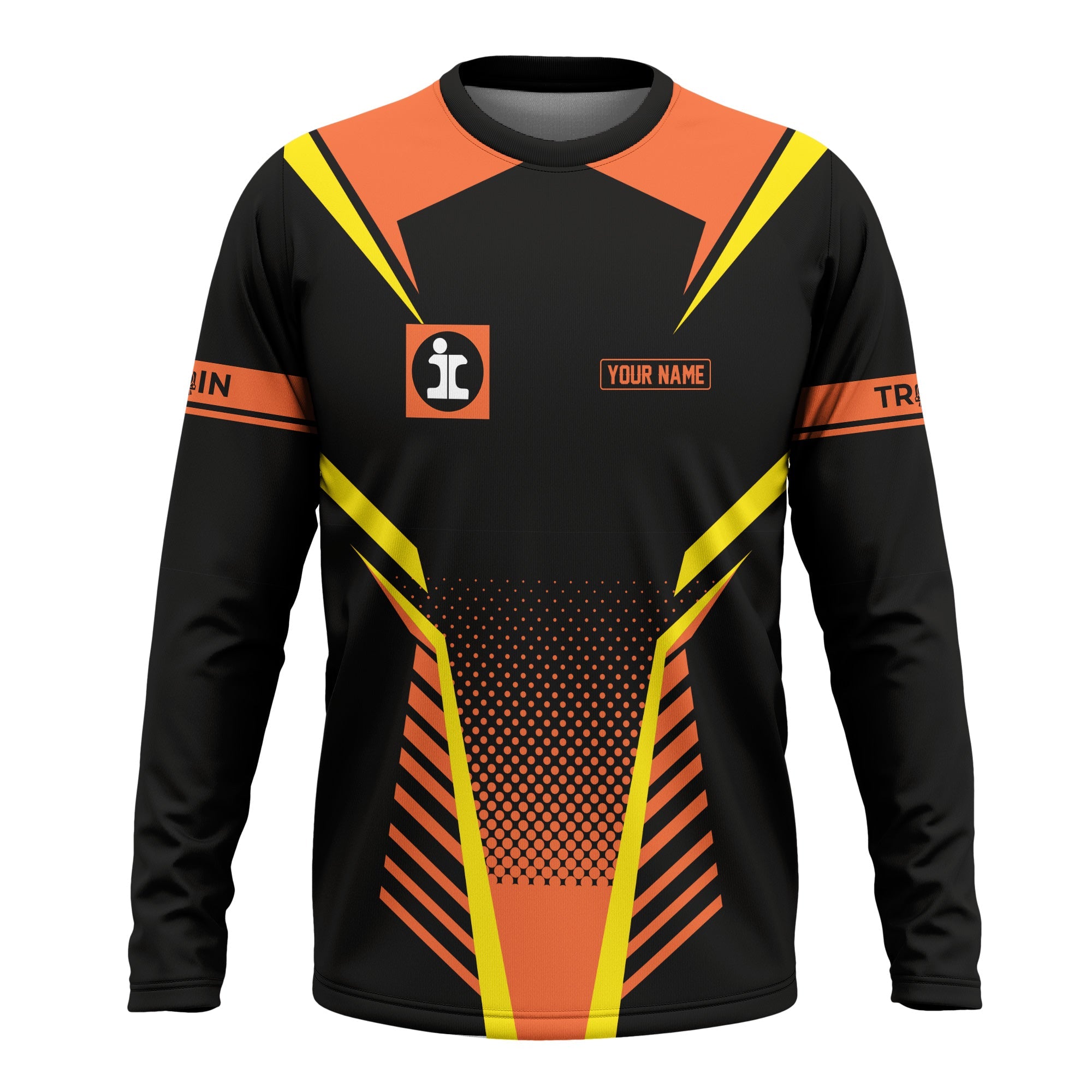 Railspirit Personalized Illinois Central Railroad Long Sleeve Shirt Unisex Train Shirt All Over Print