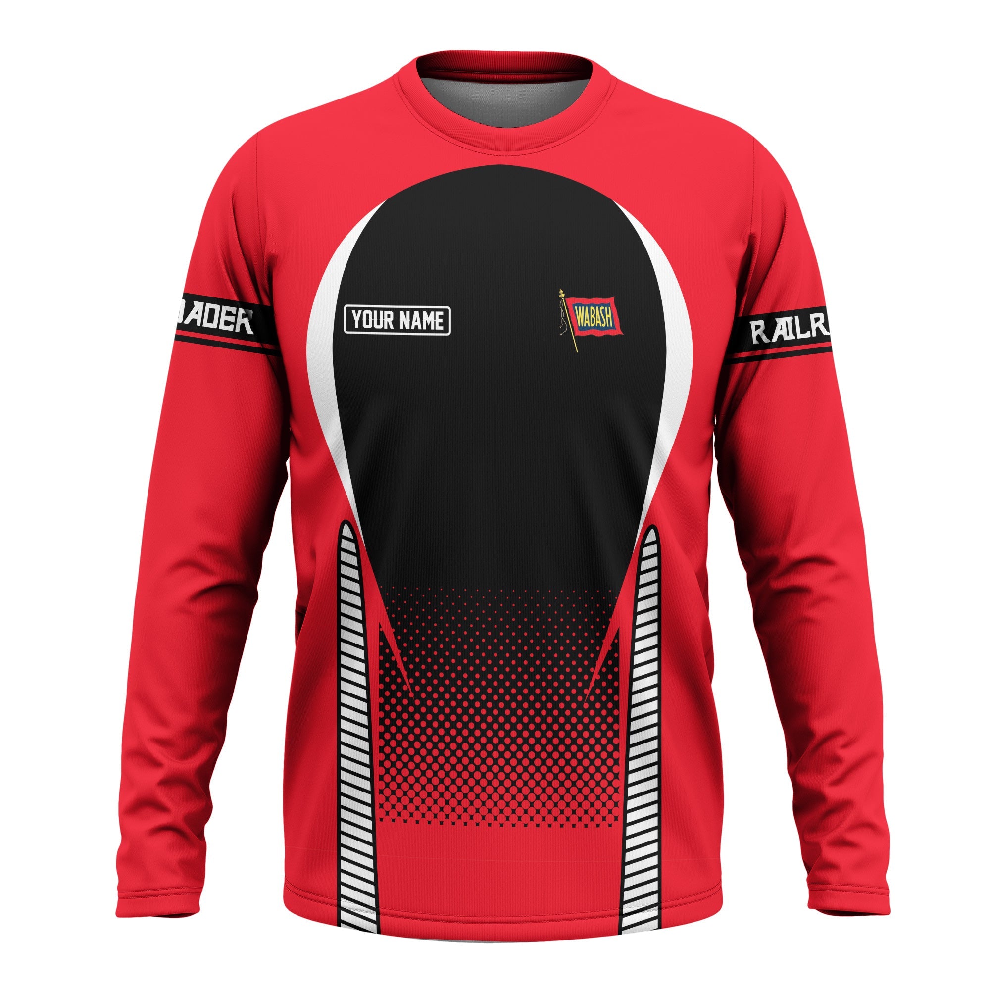 Railspirit Personalized Wabash Railroad Long Sleeve Shirt Stress Is Caused By Not Having Enough Trains Shirt