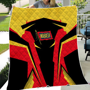 Railspirit Personalized Wabash Railroad Premium Quilts Strong Line Train Premium Quilts Gift Idea For Train Lover