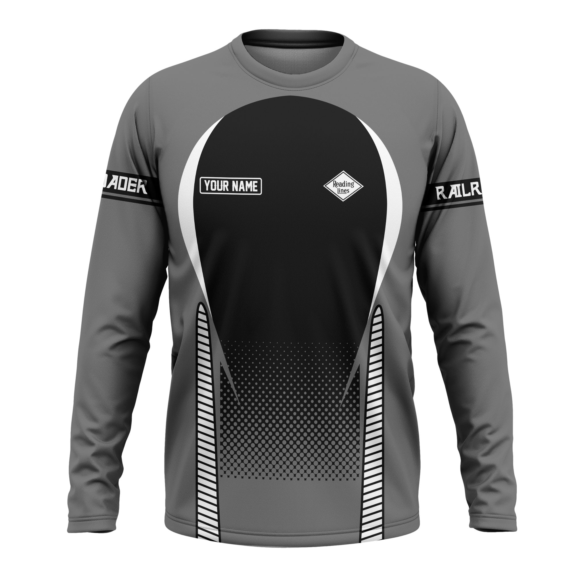 Railspirit Personalized Reading Railroad Long Sleeve Shirt Stress Is Caused By Not Having Enough Trains Shirt