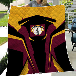 Railspirit Personalized Boston and Maine Railroad Premium Quilts Strong Line Train Premium Quilts Gift Idea For Train Lover