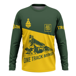 Railspirit Custom Name New York, New Haven and Hartford Railroad Long Sleeve Shirt One Track Mind New Haven Railroad Printed Shirt