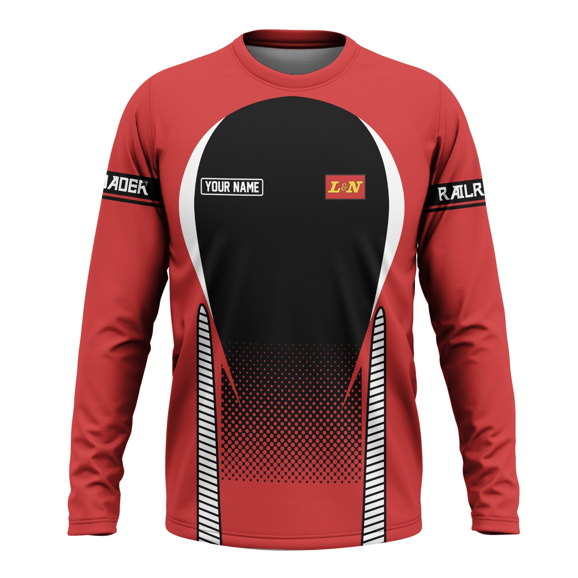 Railspirit Personalized Louisville and Nashville Railroad Long Sleeve Shirt L&N Stress Is Caused By Not Having Enough Trains Shirt