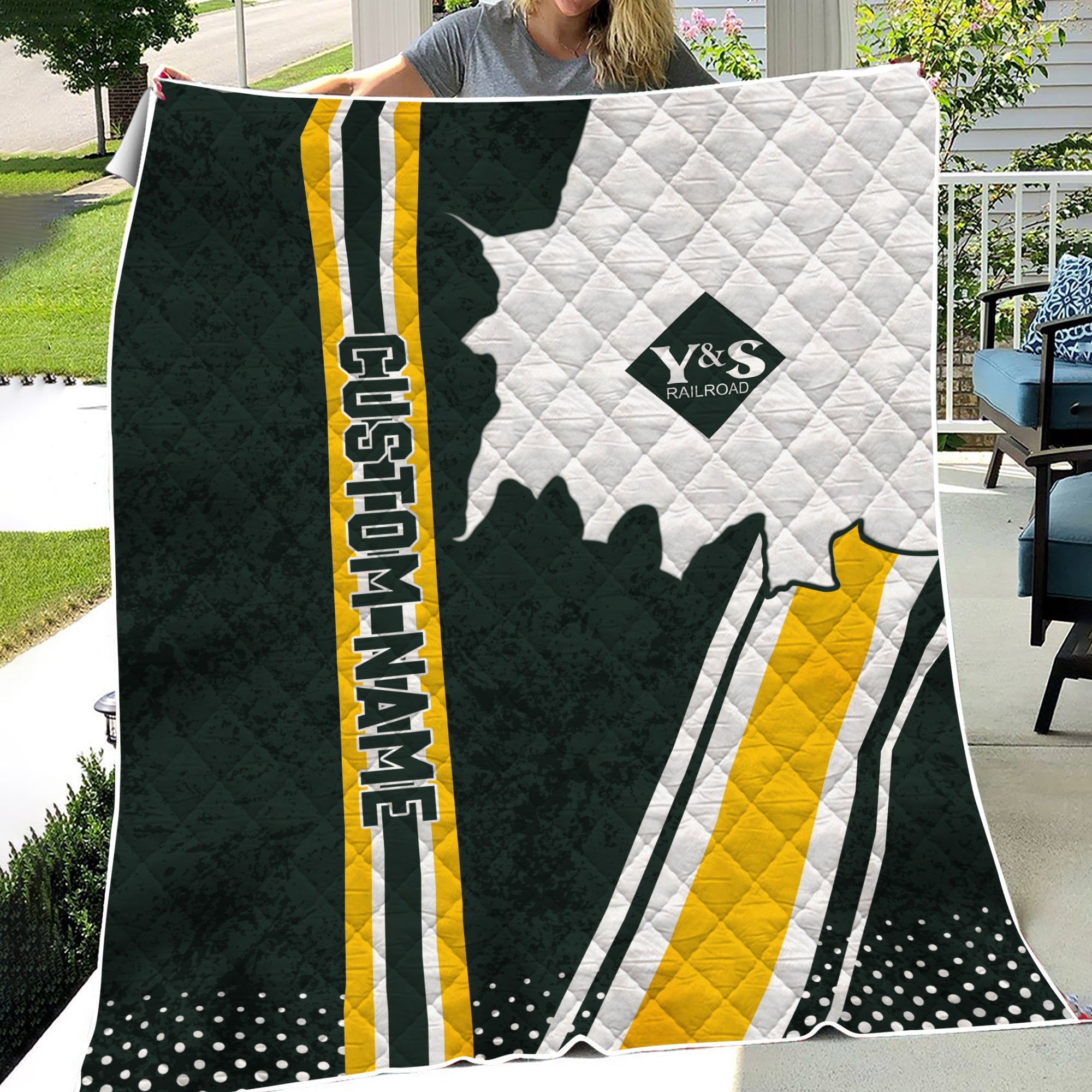 Railspirit Personalized Youngstown & Southern Railroad Premium Quilts Vintage All Over Printed Premium Quilts