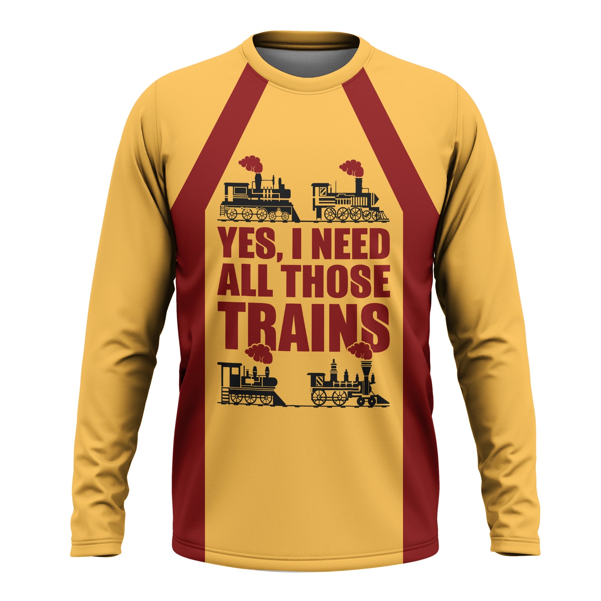 Railspirit Custom Name Duluth, Missabe, & Iron Range Railroad Long Sleeve Shirt Yes I Need All Those Train Printed Shirt