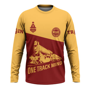 Railspirit Custom Name Duluth, Missabe, & Iron Range Railroad Long Sleeve Shirt One Track Mind Printed Shirt
