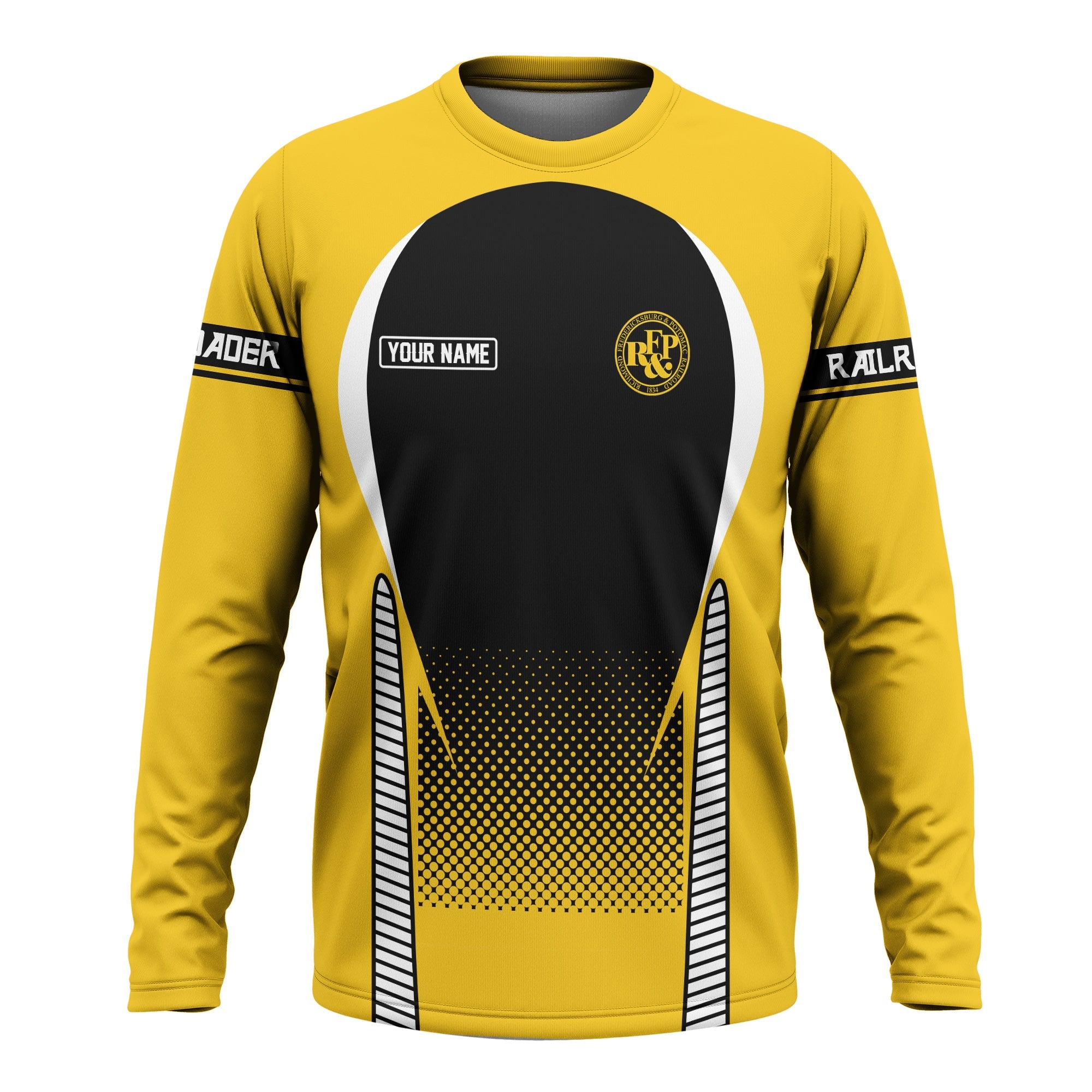 Railspirit Personalized Richmond, Fredericksburg And Potomac Railroad Long Sleeve Shirt Stress Is Caused By Not Having Enough Trains Shirt