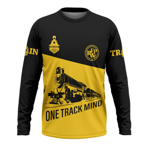 Railspirit Custom Name Richmond, Fredericksburg And Potomac Railroad Long Sleeve Shirt One Track Mind Printed Shirt