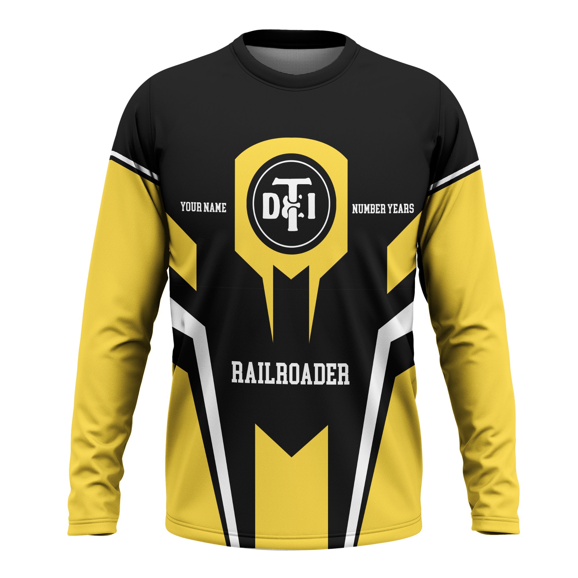 Railspirit Personalized Detroit Toledo And Ironton Railroad Long Sleeve Shirt Custom Year Railroader Shirt Gift Idea For Train Lover