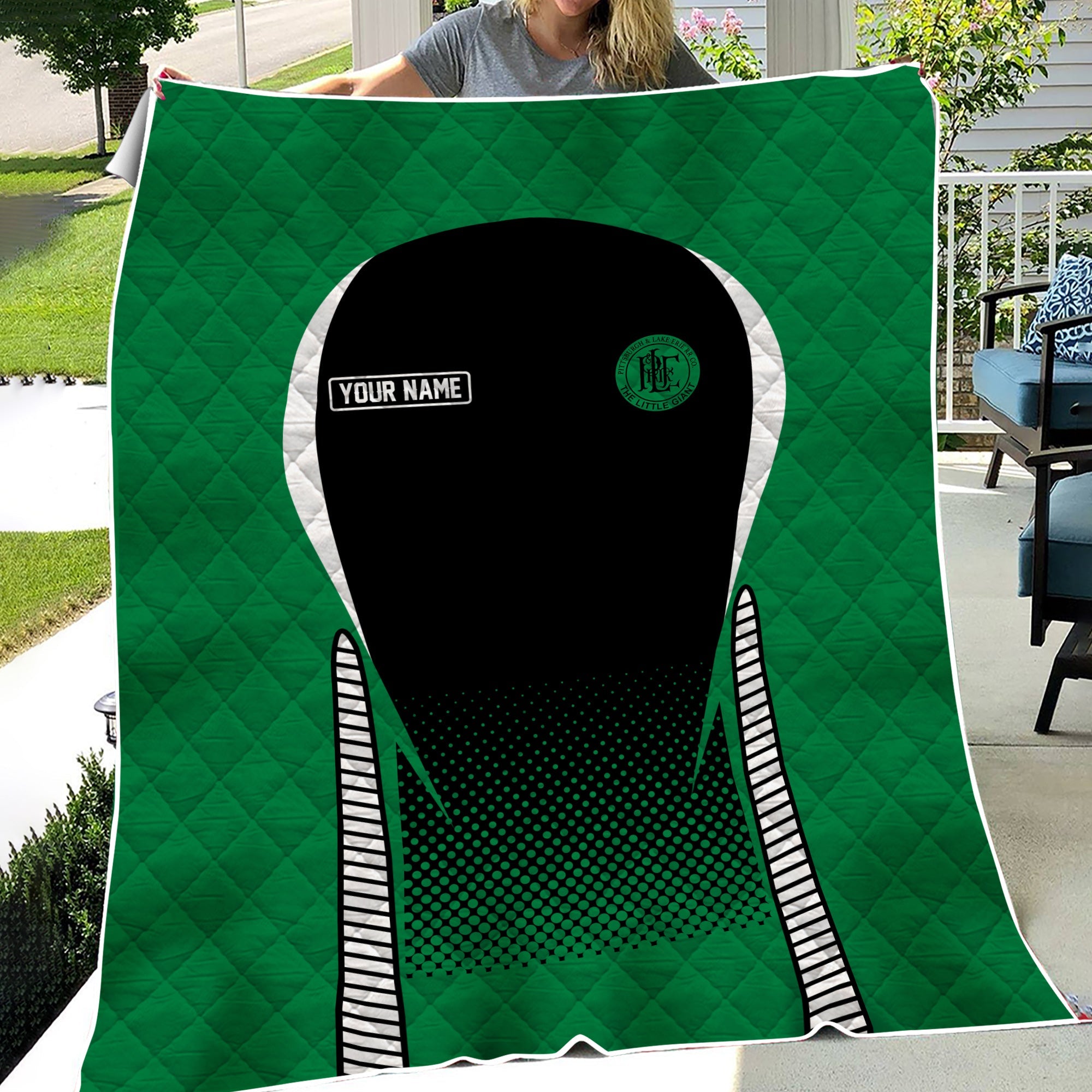 Railspirit Personalized Pittsburgh And Lake Erie Railroad Premium Quilts Train Premium Quilts Gift Idea For Train Lover