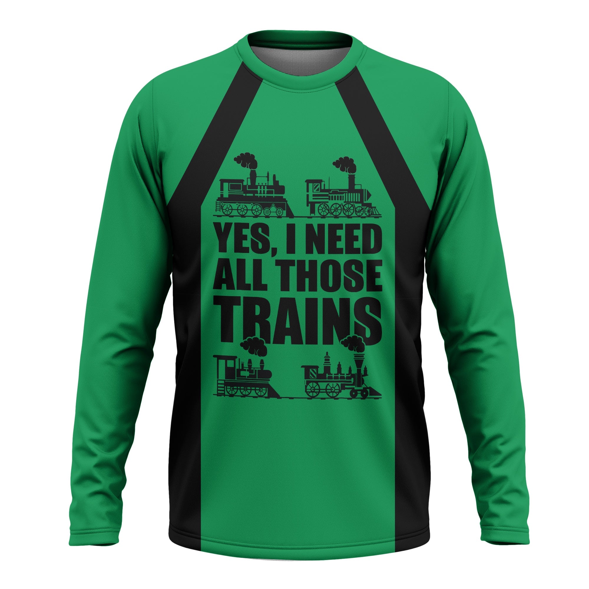 Railspirit Custom Name Pittsburgh And Lake Erie Railroad Long Sleeve Shirt Yes I Need All Those Train Printed Shirt