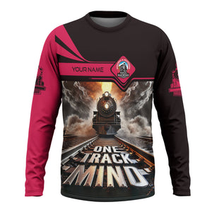 Railspirit Personalized Durango And Silverton Narrow Gauge Railroad Long Sleeve Shirt One Track Mind Train Printed Shirt