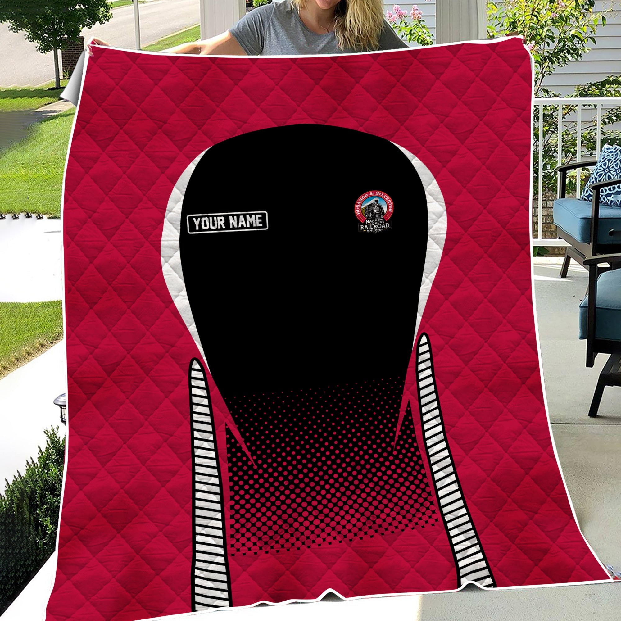 Railspirit Personalized Durango And Silverton Narrow Gauge Railroad Premium Quilts Train Premium Quilts Gift Idea For Train Lover