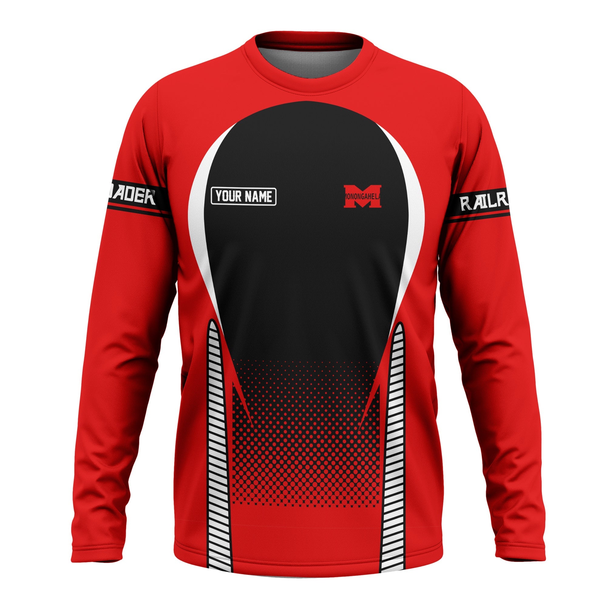 Railspirit Personalized Monongahela Railroad Long Sleeve Shirt Stress Is Caused By Not Having Enough Trains Shirt