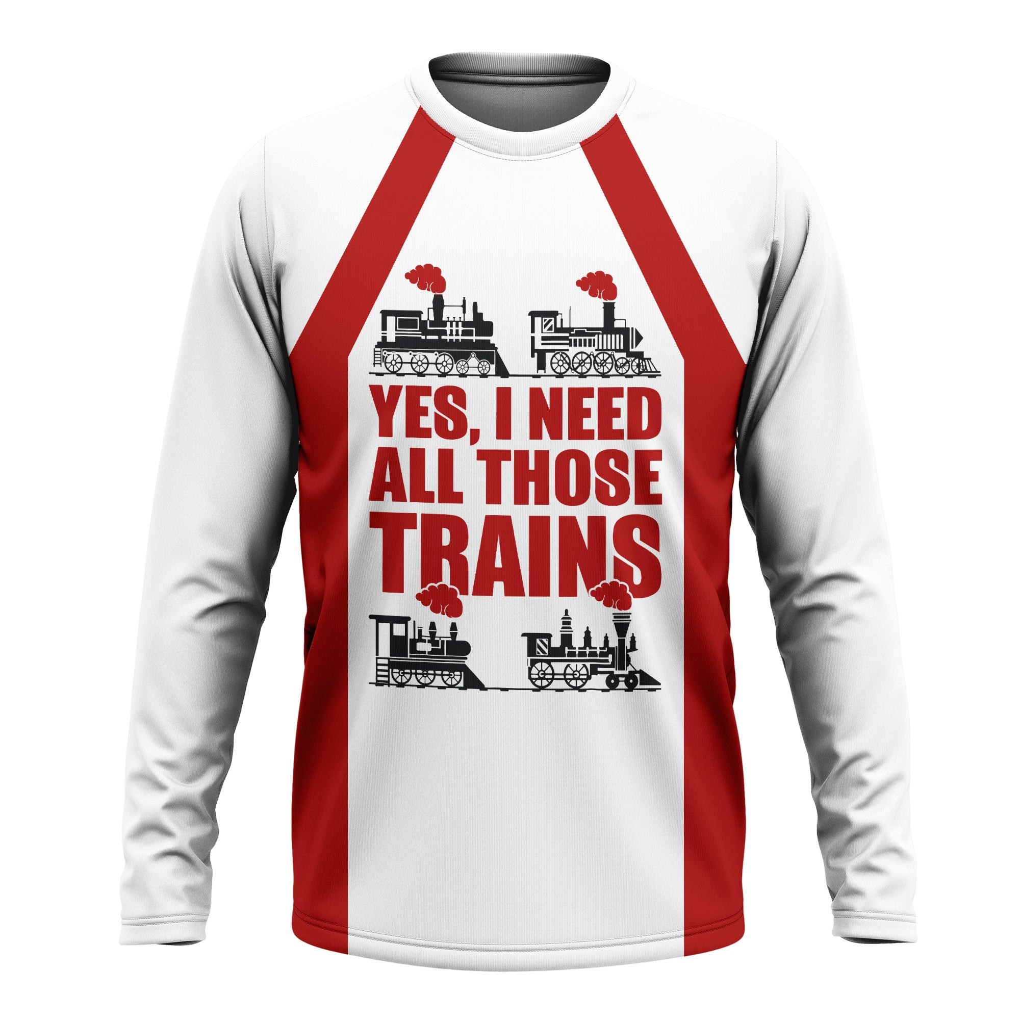 Railspirit Custom Name Monon Railroad Long Sleeve Shirt Yes I Need All Those Train Printed Shirt