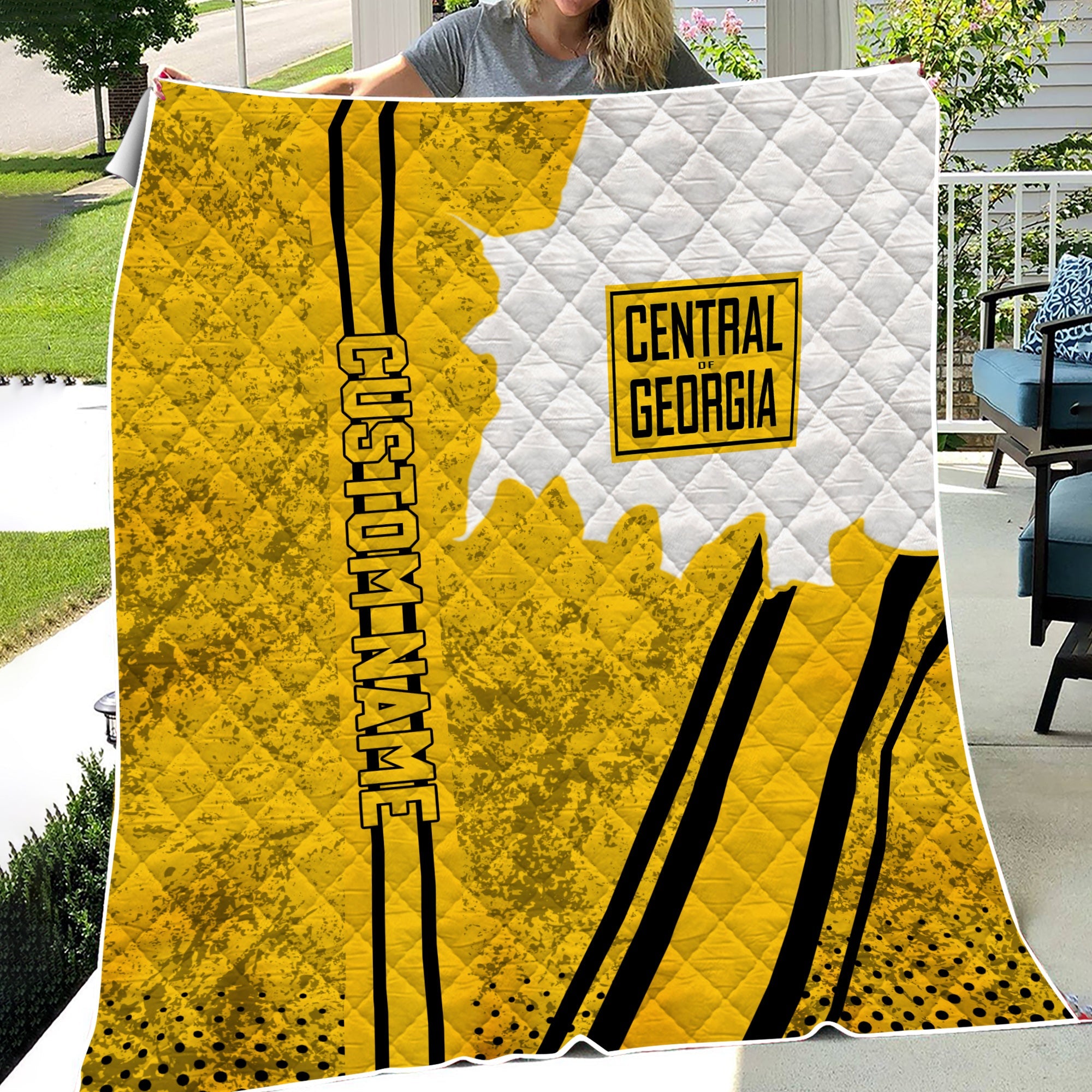 Railspirit Personalized Central of Georgia Railway Premium Quilts Vintage All Over Printed Premium Quilts
