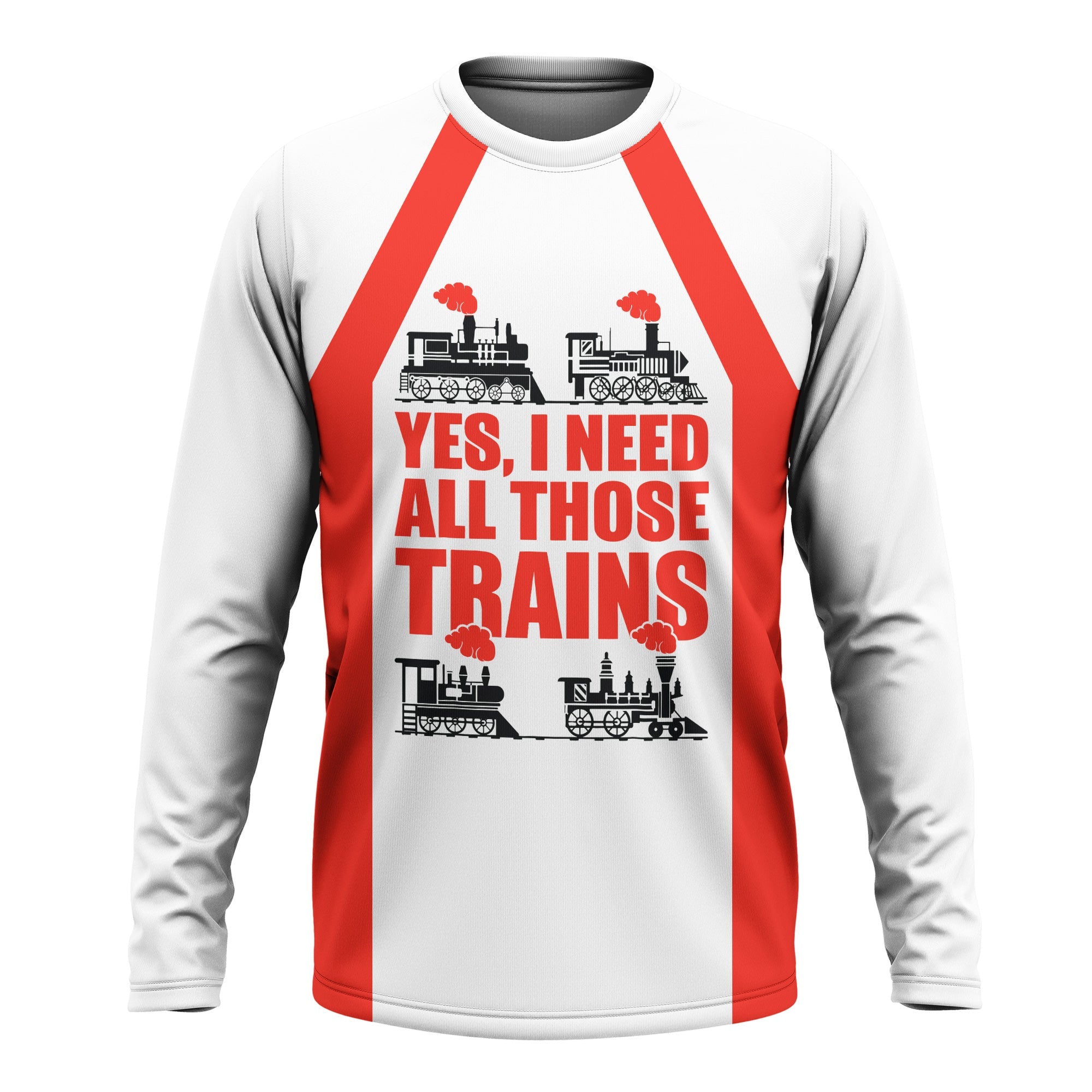 Railspirit Custom Name Fleischmann And Western Railroad Long Sleeve Shirt Yes I Need All Those Train Printed Shirt