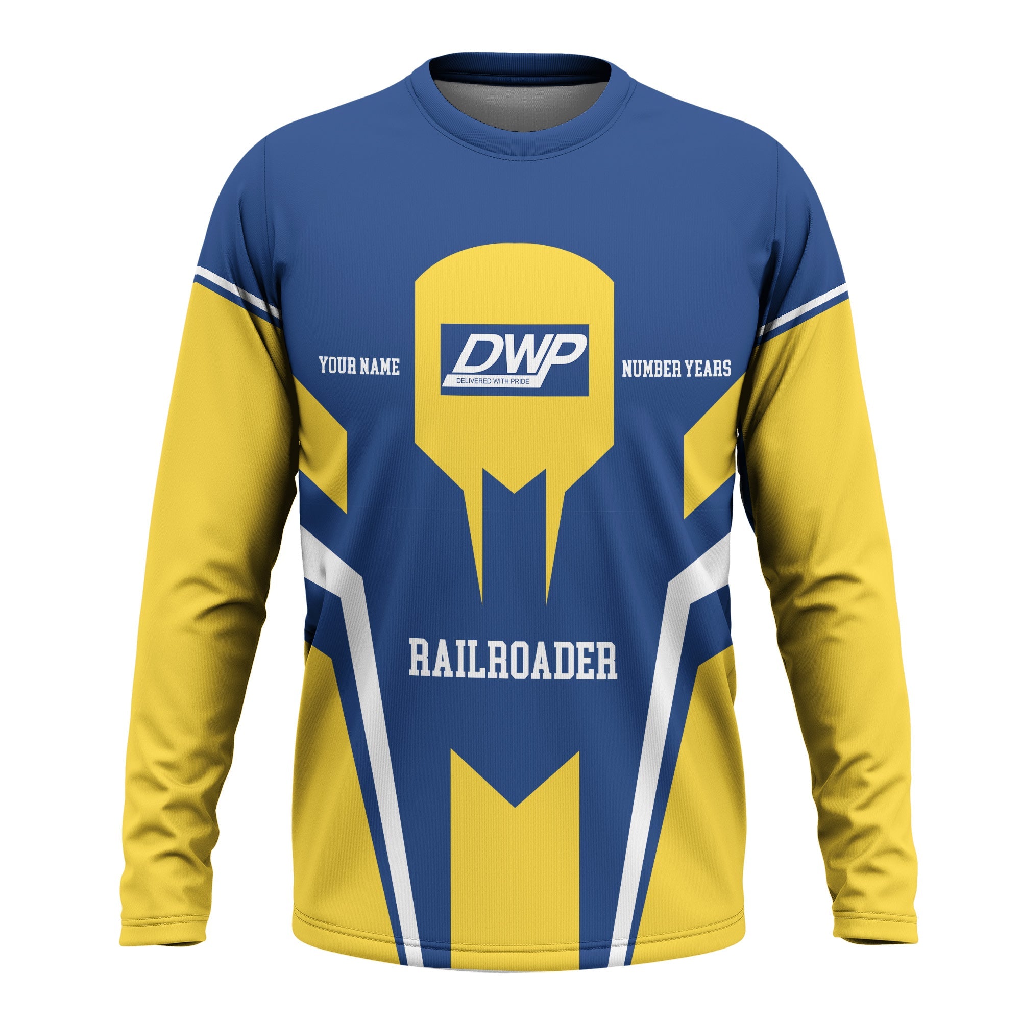 Railspirit Personalized Duluth, Winnipeg and Pacific Railway Long Sleeve Shirt Custom Year Railroader Shirt Gift Idea For Train Lover