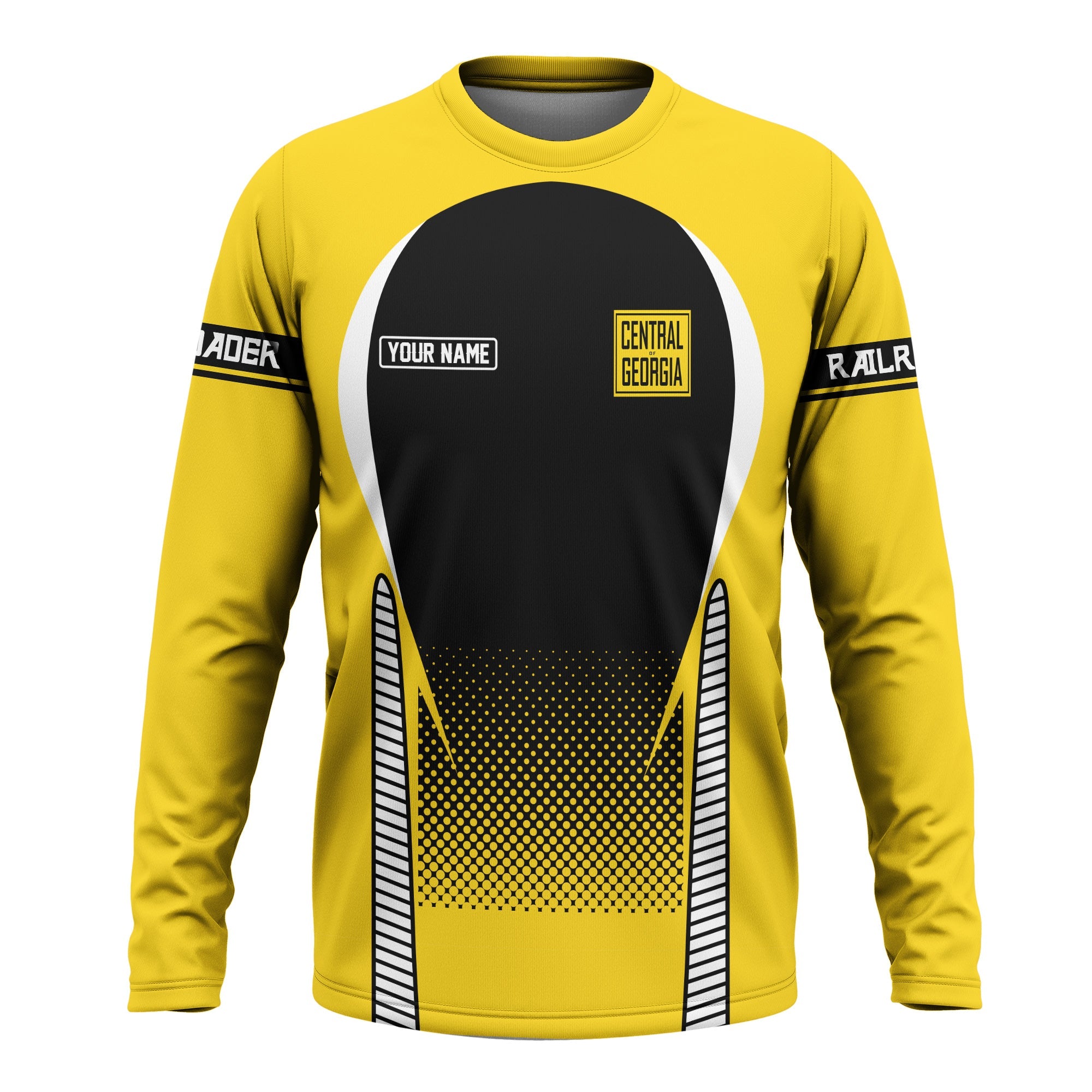 Railspirit Personalized Central of Georgia Railway Long Sleeve Shirt Stress Is Caused By Not Having Enough Trains Shirt