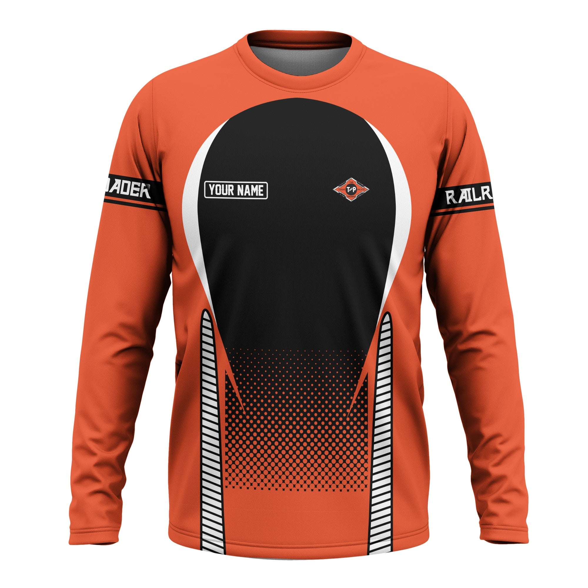 Railspirit Personalized Texas and Pacific Railway Long Sleeve Shirt Stress Is Caused By Not Having Enough Trains Shirt