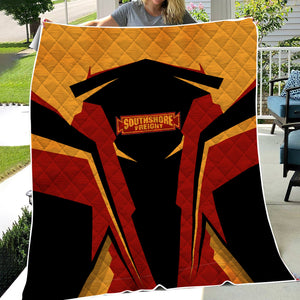 Railspirit Personalized Chicago South Shore and South Bend Railroad Premium Quilts Strong Line Train Premium Quilts Gift Idea For Train Lover